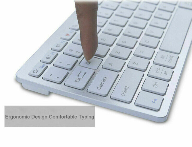 Bluetooth Keyboard Clavier pour Mac Macbook iPad PC Laptop dans iPad et tablettes  à Longueuil/Rive Sud - Image 2