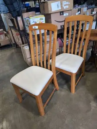 TWO MATCHING DINING CHAIRSIN BEAUTIFUL CONDITION, View more