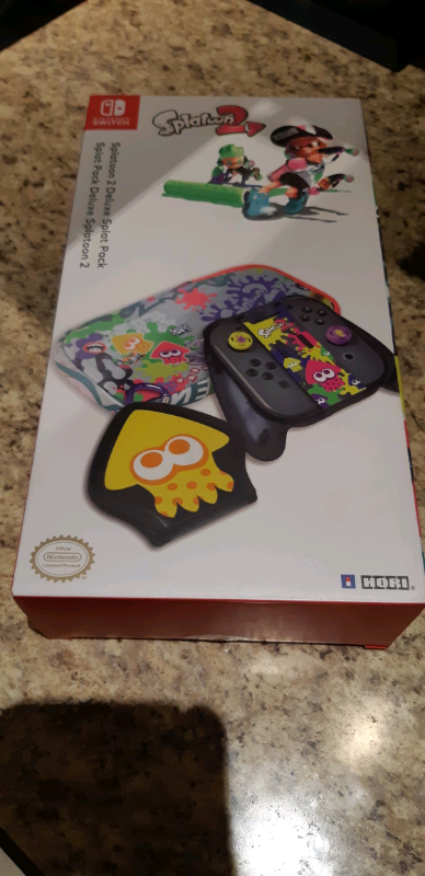 Accessoire Nintendo Switch, Splatoon 2, étui de transport Switch, joy con COMPLÈTEMENT NEUF ET SCELL...