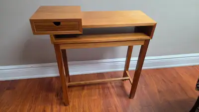 DANISH MID-CENTURY MODERN (1960'S) TEAK CONSOLE ACCENT TABLE, View more