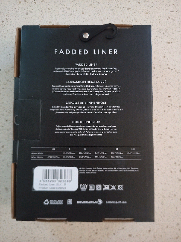 Sous-vêtement à chamois vélo Endura New Bicycle Padded Short in Clothing, Shoes & Accessories in City of Montréal - Image 4