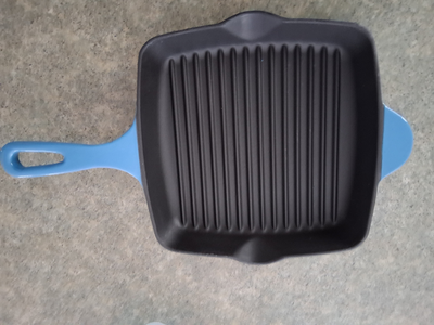 BRAND NEW CAST IRON GRILLING PAN, View more