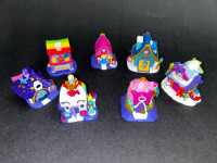 7 Nanables Small Houses & Figures Lot