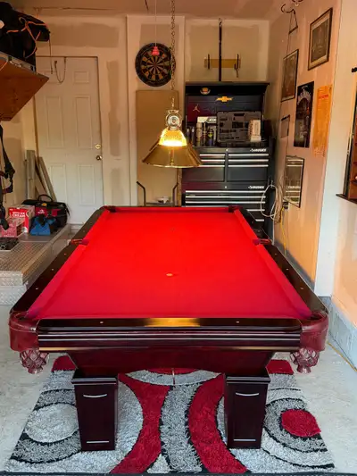 DELIVERED & INSTALLED 8FT LEGACY POOL/PING PONG TABLE SET, View more