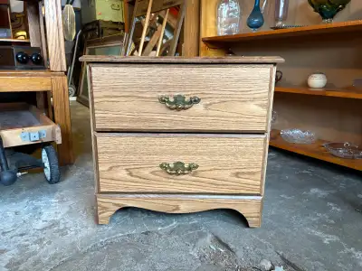 Two Drawer Side Table, View more