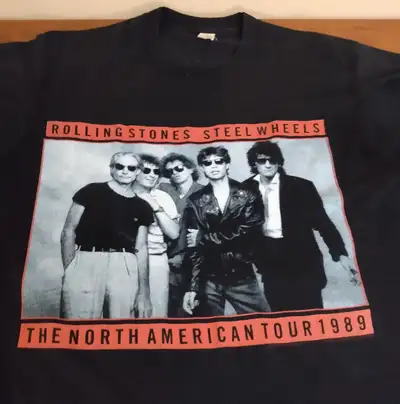 1989 Steel Wheels Tour t-shirt, XL Beautiful condition with great, clear clean colour graphics Toron...