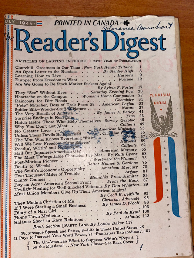 Assorted Vintage Reader’s Digest Magazines  in Arts & Collectibles in Cornwall - Image 4