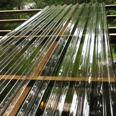 Clear and Smoky Corrugated Polycarbonate Panels. Size 45"x12'. Thickness 1mm and 1.2mm Accessories a...