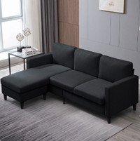 Large 3 Seater Velvet sectional Sofa Couch in cheap price