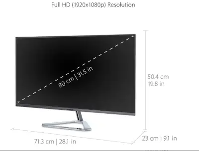 ViewSonic 32 Inch 1080p Widescreen IPS Monitor - Ultra-Thin, View more