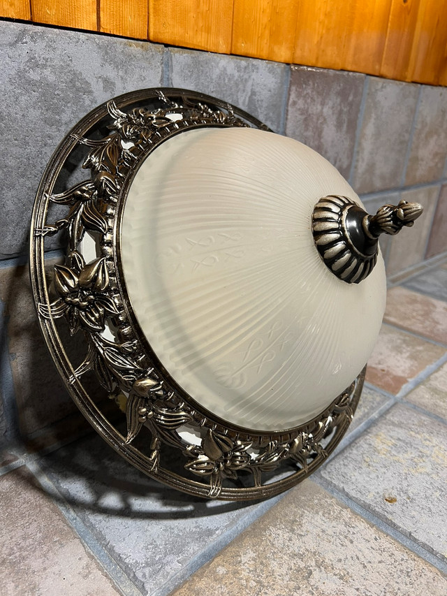 Ceiling light for sale with 2 light bulbs included  in Indoor Lighting & Fans in Oshawa / Durham Region - Image 2