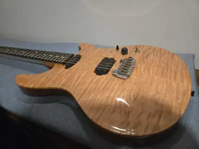 Warmoth Custom Guitar – AAA Flame Maple Top, Ebony Board, View more