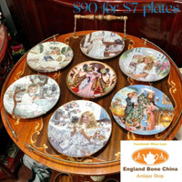7 vintage collectible plates/ decorative plates 