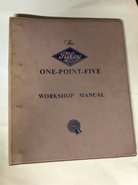 Riley 1.5 Workshop Manual For Sale $20