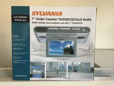 NEW! UNDER COUNTER TV   DVD  , CD  , CLOCK ⏰  RADIO, View more
