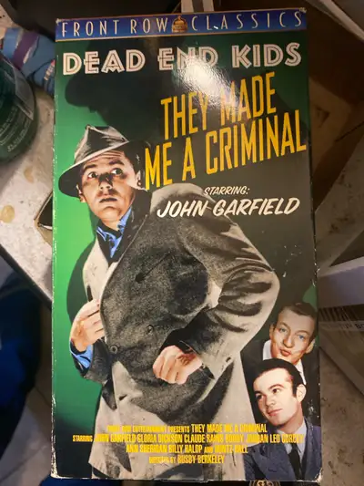 Dead End Kids: They Made Me A Criminal VHS BNIB