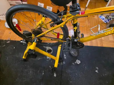 Specialized Hardrock Mountain Bike and Solid Bike Trainer, View more