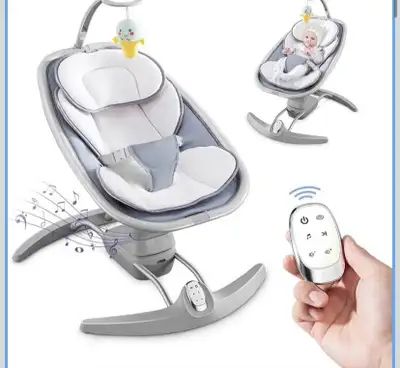 Brand new in box Baby Swing for Infants, Portable Swing with Music Playing, Unisex Baby Bouncer, Bab...
