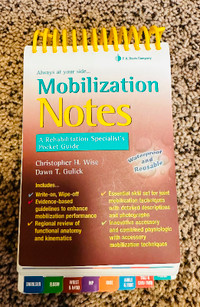 Mobilization Notes A Rehabilitation Specialist's Pocket Guide