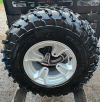 Carlisle Trail Wolf ATV tires on aluminum CAm Aluminum rims
