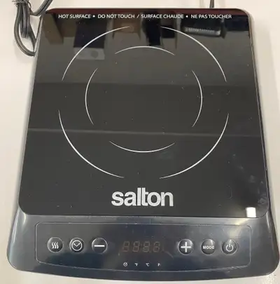 Salton Induction Cooktop, slim low-profile model, View more