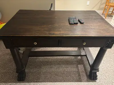 antique wood desk, View more