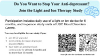 Paid Study on Light and Ion Therapy for Depression Maintenance