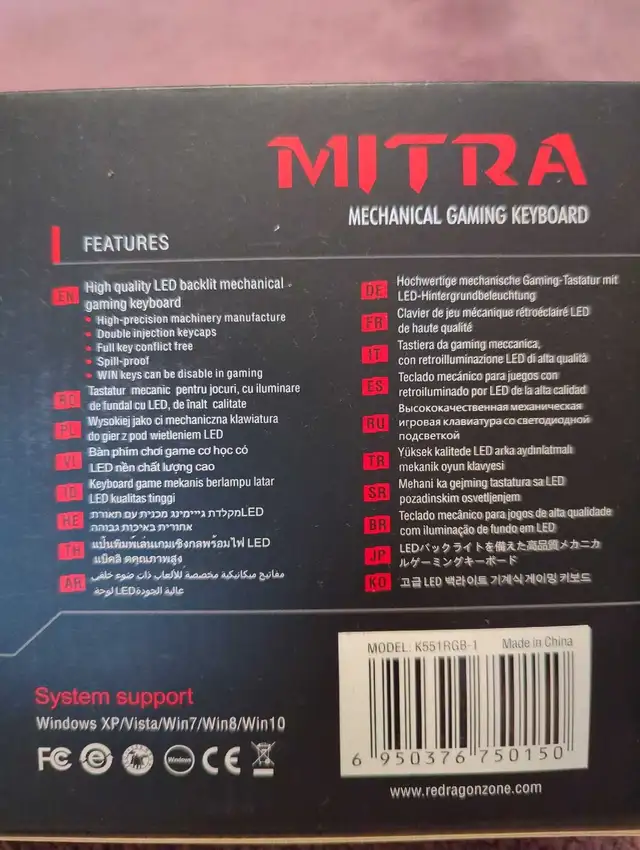 Redragon RGB Mechanical Gaming Keyboard  in Mice, Keyboards & Webcams in Mississauga / Peel Region - Image 4