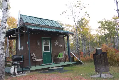 We have an 8 x 12 with 10 foot ceiling, 2x6 construction, built on skids, spray foam insulated guest...