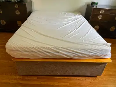 Free Homemade Platform Bed & Queen Bed and Mattress, View more
