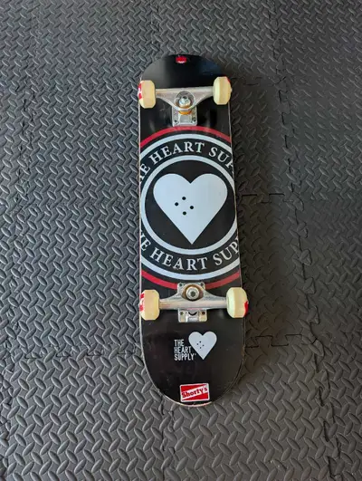 brand new skateboard with supreme trucks and wheels, View more