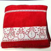 Red Christmas Bath Towel – Only $5