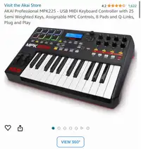 Like New in Box MPK225 MIDI Keyboard 