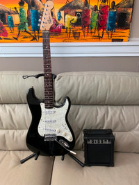 Fender Squire Strat with Rockjam 10 Amp