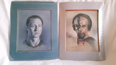 Price is $35 for each print, or $60 for both. These Star Trek: The Next Generation first season prin...