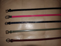 Lot of 5 Ladies’ Belts – Excellent Condition