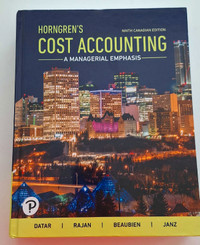 Horngren's Cost Accounting - 9th edition