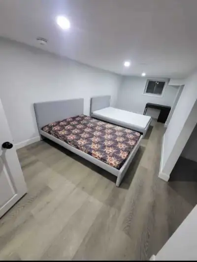 Fully furnished room available for rent in a basement apartment. It's close to fairview mall, downto...