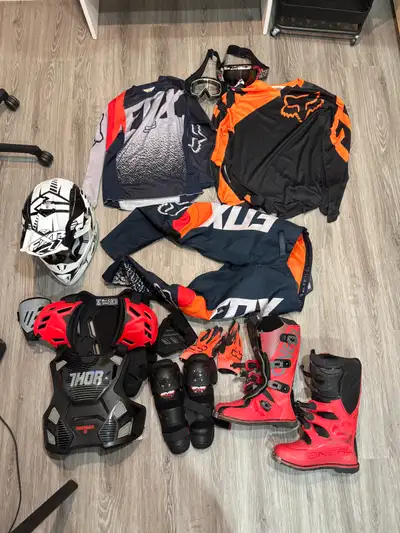 Helmet: $50 Chest plate: $40 Shin Guards: $20 Boots: $60 Pants: $15 Shirts: $10 Gloves: $10 Clear go...