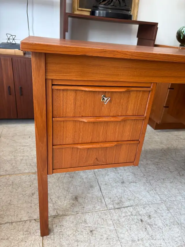 Vintage Teak Desk - Free Delivery! in Desks in City of Toronto - Image 4