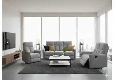 New Brand 6pcs 3+2+1 Sofa Set Fabric Material , View more