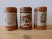 Edison Cylinder Record CASES x 3 1907