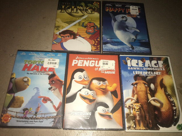 Kids DVD Movies NEW/SEALED Ice Age Happy Feet Penguins $3.99 ea in CDs, DVDs & Blu-ray in St. Catharines