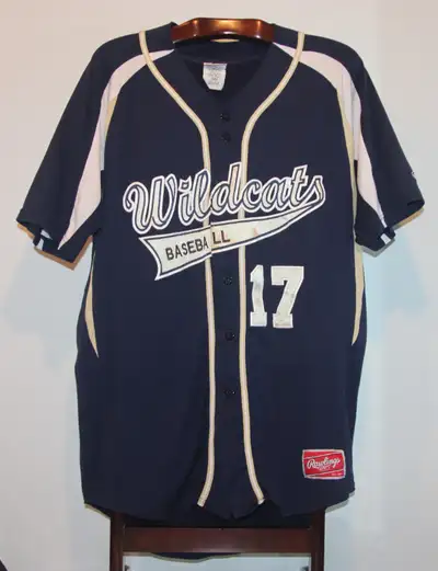 RAWLINGS NCBA GAME WORN KENTUCKY WILDCATS BASEBALL JERSEY #17, View more