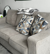 Moving sale- FREE Pillows & Carpet with Reversible Couch