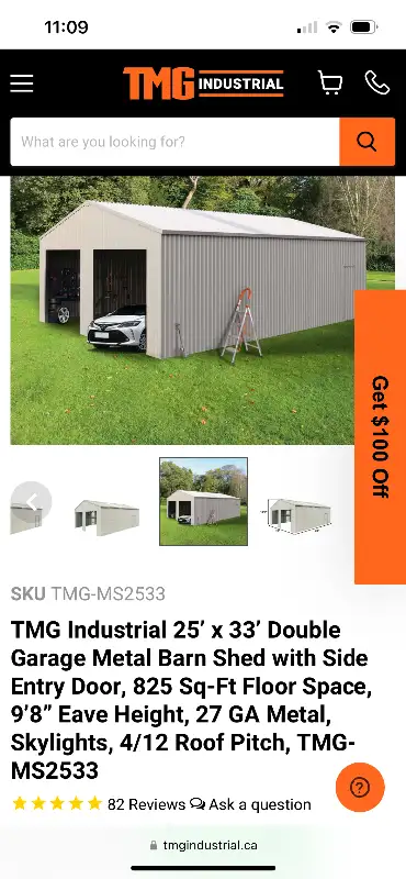 Double Car Garage Kit in Outdoor Tools & Storage in New Glasgow - Image 5
