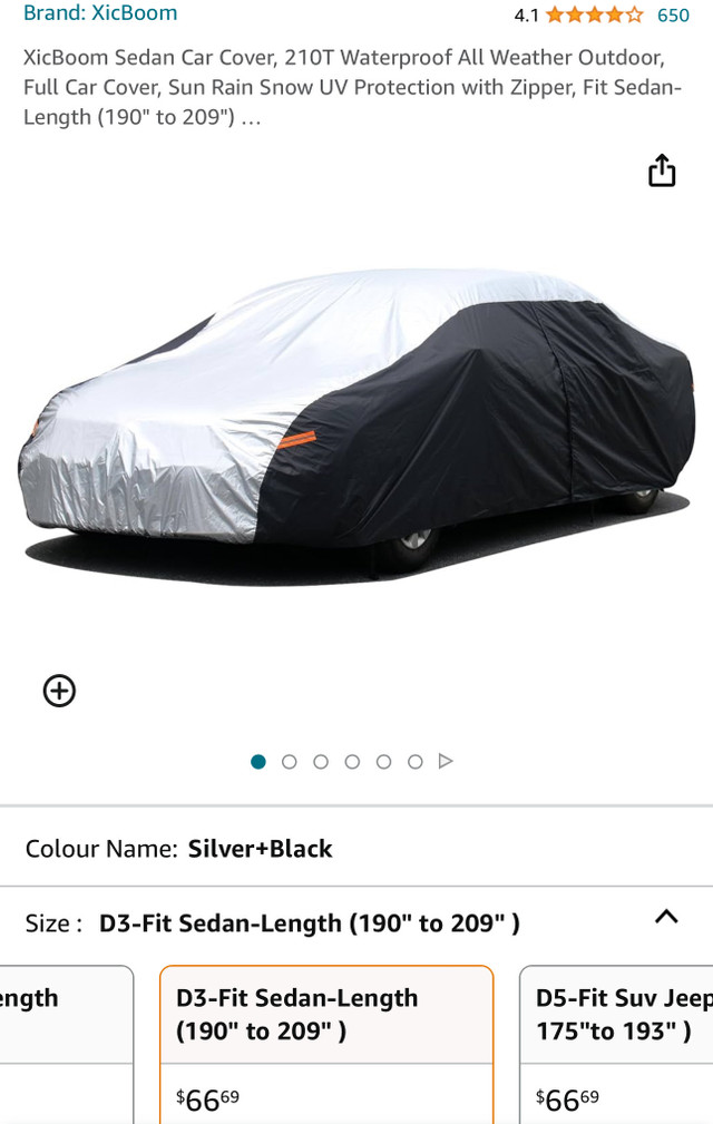 Car Cover in Garage Sales in Oakville / Halton Region