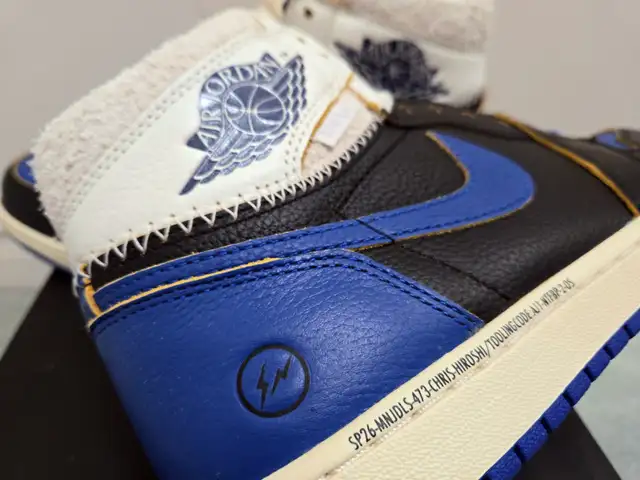 US 8.5 - Nike Air Jordan 1 High Union Fragment in Men's Shoes in Markham / York Region - Image 8