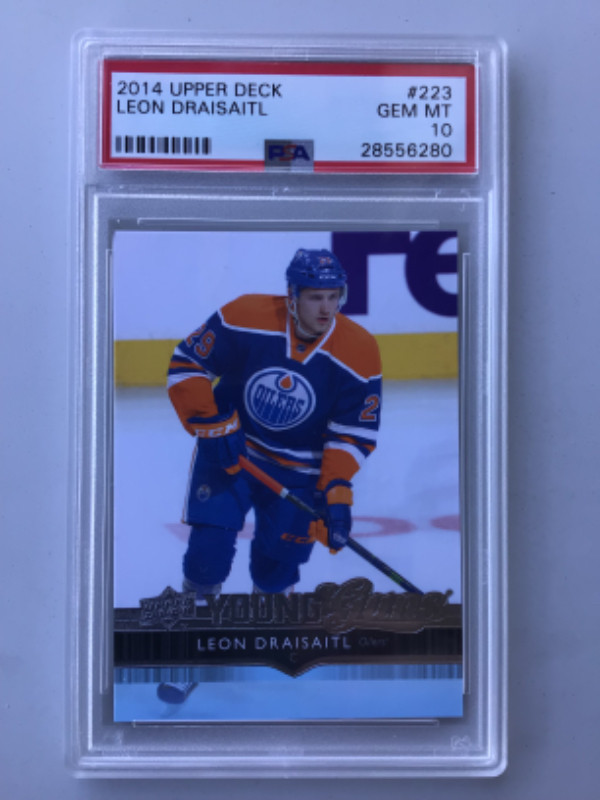 LEON DRAISAITL … 2014-15 YOUNG GUNS … ROOKIE CARD … PSA GEM 10 in Arts & Collectibles in City of Halifax - Image 2