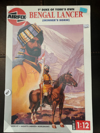 New Airfix Bengal Lancer’s Horse Cavalry Model Kit Series 7 1:12